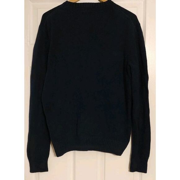 Men's Polo Ralph Lauren Pullover Crew Neck Sweater Navy Blue - Medium - Picture 2 of 5